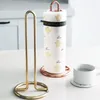 Rostfritt stål köksrullpappershandduk Hållare Badrum Tissue Stand Rose Gold Serveins Rack Home Kitchen Storage Accessories C101282K