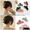 Hair Accessories Simple Solid Color Clip Women Matte Black Plastic Claw Girls Large Clamps Crab For Drop Delivery Products Dhbem