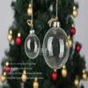 Party Decoration Dia6cm Christmas Ornament Clear Glass Ball Wedding Decorations Bauble Event Ship X 251255L