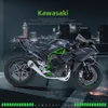 ダイキャストモデルカー1 9 H2Rニンジャアロイダイキャストモーターサイクルモデルのおもちゃ車コレクションサウンドアンドライトオフオートサイクルおもちゃ車230927