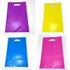 Cadeau cadeau 20pc / lot bébé douche fête filles garçons faveurs couleur unie sacs de butin en plastique décoration d'anniversaire rose bleu vert violet gi232j