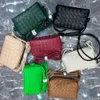 Mini Veneeta Woven Classic 2023 Bag Loop Spring New Designer Small Square Cowhide Ladies Plaid Pillow Cassette Women Casual Bags Fashion Purse VPYO