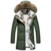 Donsparka's voor heren Winterjas van echt bont Heren Parka's Dikkere warme jas Heren Zwarte jassen Effen parkajas Herenmode Street chic 4XL 230927