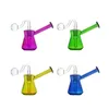 1PCS szklany palnik oleju Bongs Rury wodne rzędowe Perc mini 14 mm samica mała rig dab popielniczka z rurami palnika oleju samce