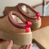 أستراليا مصممة أحذية تسمان تازن شتاء من جلد الغنم منصة شت