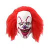 Party Masks Cosplay Halloween Face Cover Clown Face Cover Halloween Party Red Eye Latex Headgear Funny Masquerade Costume Props Costume Mask 230927