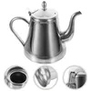 Dinnerware Sets Stainless Steel Teapot Stovetop Extra Thick Kettles Desktop Decor Pitcher Travel