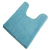 Bath Mats Non-slip Bathroom Thick Soft Toilet Rugs U-Shaped Mat For Commode Contour Carpet