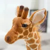 Poupées en peluche 35-120 cm géant vraie vie girafe jouets en peluche de haute qualité animaux en peluche poupées doux enfants enfants bébé anniversaire cadeau chambre décor 230927