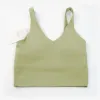 Lu lulemen yoga soutien-gorge aligner réservoir femmes sport classique populaire fitness beurre doux réservoir gym culture yoga gilet beauté dos antichoc avec coussin de poitrine amovible en gros