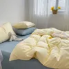寝具セット3ピースソリッドカラーセットノルディックブルーピンクグリーンソフトベッドシートシングルサイズ羽毛布団カバー枕