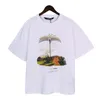 Verano para hombre camiseta Graffiti Palms Palmangel City Designer Limited Inkjet Impresión de letras para mujer Velero de manga corta Camisetas casuales 3Q # 7F8