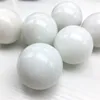 Figurines décoratives 1 pièces cristaux et pierres de guérison boule de soin en marbre blanc naturel cadeau de Massage en Jade