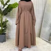 Abbigliamento etnico Hijab musulmano Dubai Abaya Abiti lunghi da donna con fasce Islam africano per musulmano