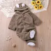 Strampler Humor Bär Herbst Cartoon Stil Winter Langarm Baby Jungen Mädchen Strampler Kleinkind Kinder Overall Overalls Baby Kleidung 230927