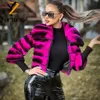 Women's Fur Faux Fur Real Fur Coats Natural Rex Rabbit Fur Stripe Coats With Lapel Collar Winter Fashion Simple All-Match Women Coat Jacket 230927