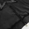 Sweats à capuche pour femmes Sweat-shirt à capuche lavable vintage Y2K hip-hop patch étoile brodé double fermeture éclair à capuche Harajuku punk manteau gothique YQ230928