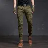 Herrbyxor mode högkvalitativ smal militär kamouflage casual taktisk lastbyxor streetwear harajuku joggers män kläder byxor 230927