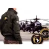 Mäns jackor Taktisk pilotjacka Men Militär luftburen fleece -bombplan Jackor Cotton Eagle Embroidery Army Coats Causal Stand Collar Outwear 230927