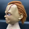 Feestmaskers Halloween-horrorfilm Good Guy Chucky-masker met haar Monster Maskerade Latex rekwisieten Deluxe nieuwigheid kostuumfeest Volledig hoofdmasker 230927