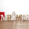 Decorative Figurines Wooden Mr And Mrs Signs For Wedding Table Decoration Present Party Po Props Dinner