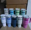 100% Real Rose Quartz H2 0 Tumblers 40oz Adventure Quencher Stainless Steel Insulated Car Mugs Thermos Water Bottles WIth Logo311S