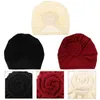 BERETS 3 PCS TOBANS WOND HEAD DICKF FLOWER KNOT HAIR WRAP