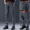 Vêtements de créateurs Hommes Automne Mode Coréenne Hommes Élastique Stretch Coupe Serrée Polyvalent Jeunesse Mince Mâle Skinny Jeans Pantalon Pantalon