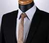 Taschentücher TD703Z5 Braun Lila Polka Dot 2,17" Seide Gewebt Slim Skinny Schmal Herren Krawatte Einstecktuch Anzug Set