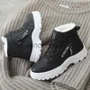 Boots Women Winter Snow Boots 2022 New Fashion Style Shoes Hight-Top Woman Woman Wathproof Warm Warm While Generation Whight Angle Black X0928