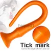 Bondage Silicone Super Lungo Plug anale Dildo Stimolare l'ano e la vagina Morbido dilatatore anale Erotico Butt plug anale Giocattolo del sesso per donne e uomini x0928