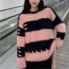 Swetery damskie HSA Odzież Koreański pasek Sweater okrąg