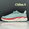 2024 Running Shoes One Bondi Clifton 8 Carbon x 2 Men and Women All Black Blue Red White Mens and Womens Sports Shoes