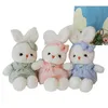 Pluszowe lalki 40/50/60 cm Kawaii Rabbit Plush Toy Pchaszona zwierzę Miękka pluszowa księżniczka Królik z sukienką dla dzieci Prezent urodzinowy 230927