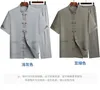 Men's Tracksuits Tang Suit Men In The Old Summer Cotton And Linen Short Sleeve Father Chinese Style Grandpa Man Clothes
