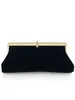 Evening Bags Black Velvet Dinner Clutch Wedding Party Handbag Annual Meeting Small Bag With Formal Purse Single Shoulder Fashion Evening Bag 230927