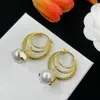 Luxury Stud Big Gold Hoop Earring Designer earrings for women orrous girls ear studs set Designer Jewelry earring CHD2309286-12 capsboys