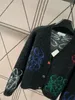 새로운 패션 2023 모헤어 패턴 대비 패널 카디건 여성 O- 넥 슬리브 싱글 가슴 달콤한 스웨터