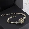 Pulsera de lujo CH para mujer, pulsera de cadena de diseñador, letra de perla, joyería de marca de moda, adornos para niñas, accesorios de boda, Braccialetto