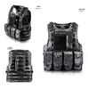 Tactical Vest Cs Airsoft Assault Molle Vest Equipment Outdoor Hunting Camouflage Vest Combat Waistcoat Adjustable Security Protective Vest