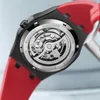 손목 시계 Fairwhale Mens 시계 감시 최고 방수 라미네이트 자동 기계식 남성 Tourbillon Sports Wristwatch