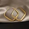 Hoop Ohrringe Vintage Charme Gold Farbe Geometrische Metall Für Frau Korea Temperament Party Schmuck Jahrestag Geschenk Großhandel 2023