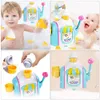 Baby Bath Toys Ice Cream Bubble Machine Blower Bath Toy Kids Car Toys Babies Child Plaything Maker Girls 230928