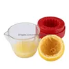 Utensili per frutta e verdura Lmetjma Spremiagrumi con coperchio Spremiagrumi manuale in plastica Tazza per pressa per agrumi Beccuccio per agrumi Kc0130 Consegna a goccia Dhpzl