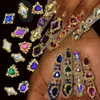 Nail Art Decorations Boxed Luxury Shiny Planet Nail Charms Alloy Matal 3D Nail Art Rhinestone Bling Mix Styles Strass Diamond Manicure Decoration Gem 230927