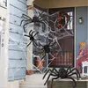 Andra evenemangsfestleveranser Halloween Spider Decor Decoration Realistic Super Plush Scary Indoor Home Scream Outdoor Garden Yard 230921