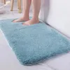 Tapis de bain absorbant anti-dérapant, pour porte de toilette, de douche, en molleton de corail, coussinet de pied doux, pour salle de bain, paillasson d'entrée