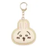 Plush Keychains Cute Chiikawa Hachiware Usagi Rabbit Face PU Keychain Small Pendant 8CM Kids Stuffed Toys For Children 230927