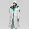 Damen Trenchcoats 2023 Winter Pufferjacke Damen Gepolsterte Parkas Lange Daunen Baumwolle Maxiärmel Warme Oberbekleidung