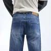 Jeans pour hommes Bleu Hommes Stretch Slim Droit Business Casual 2023 Automne Arrivée Vêtements Pour Hommes Pantalon Homme Denim Pantalon Marque Homme